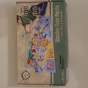 USA Map Wooden Floor Puzzle
